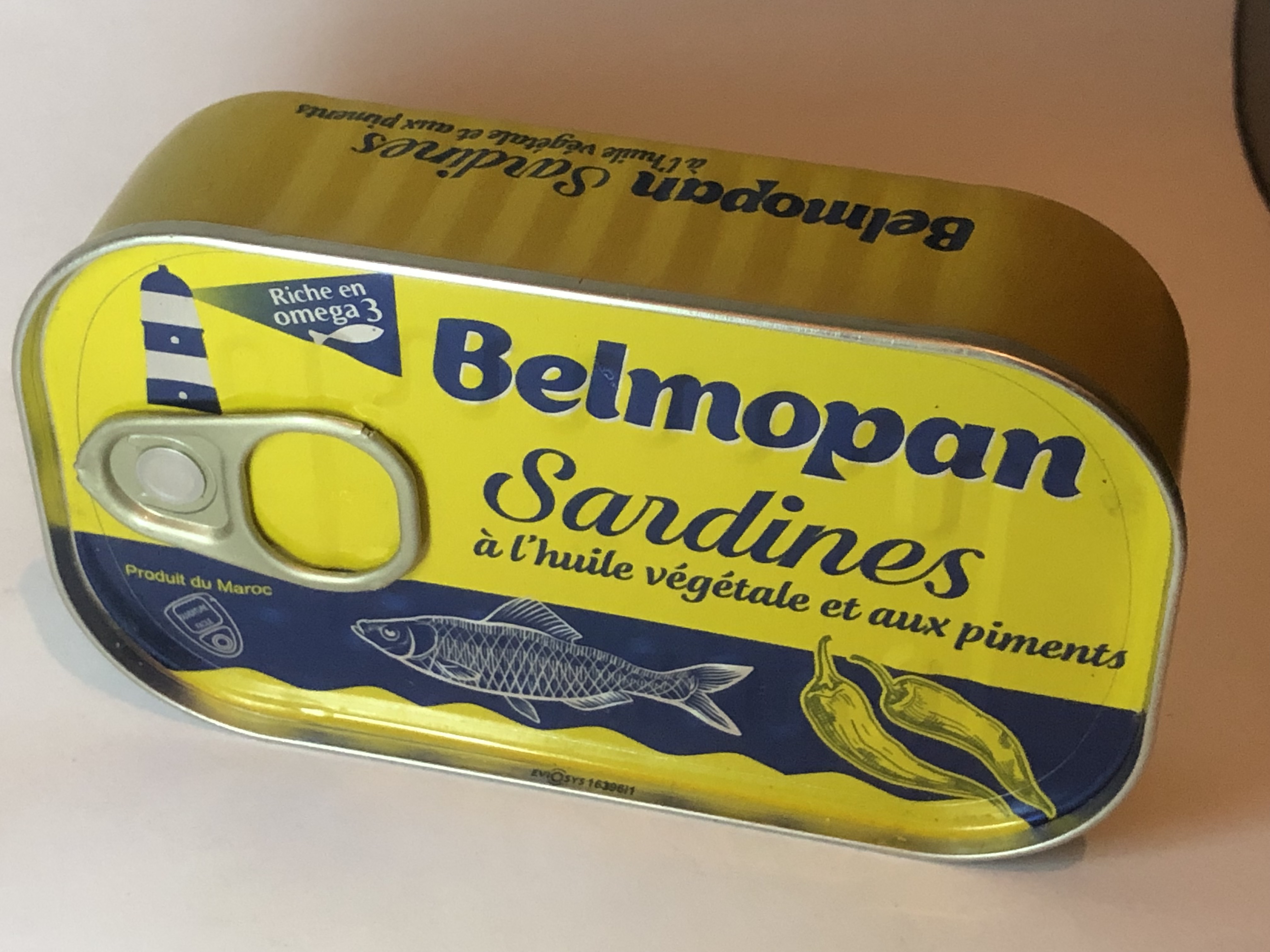 Sardines en conserves à l'huile végétale /boite de 125g Import Export